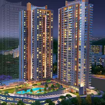 Kolte Patil 24K Altura, Baner — front view at night (artistic impression)
